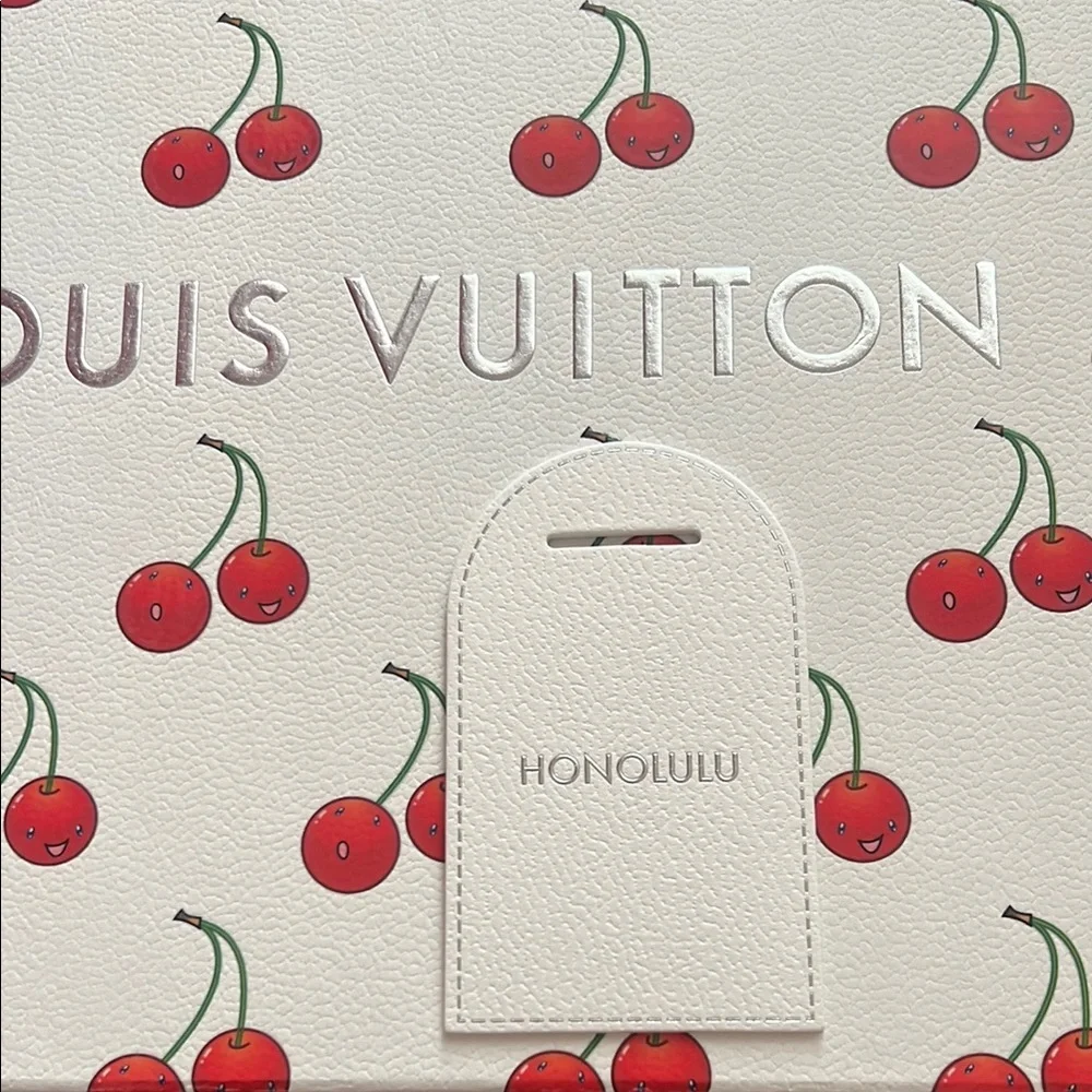 Authentic Louis Vuitton Cherry Murakami Box, Honolulu Tag, Ribbon - Picture 2 of 4